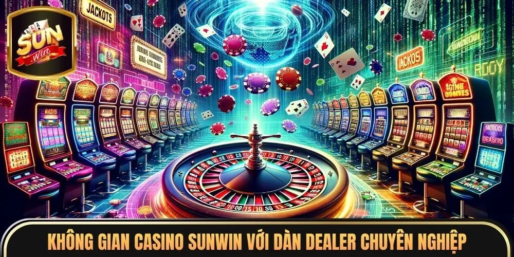 Không gian casino sunwin với dàn Dealer chuyên nghiệp