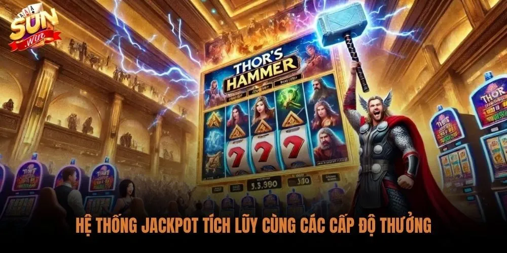 Game slot Avengers Sunwin với 4 tầng Jackpot từ Mini đến Grand